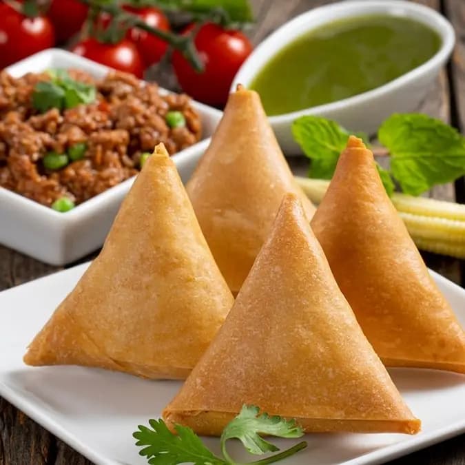 Malai Boti Samosa 10pcs